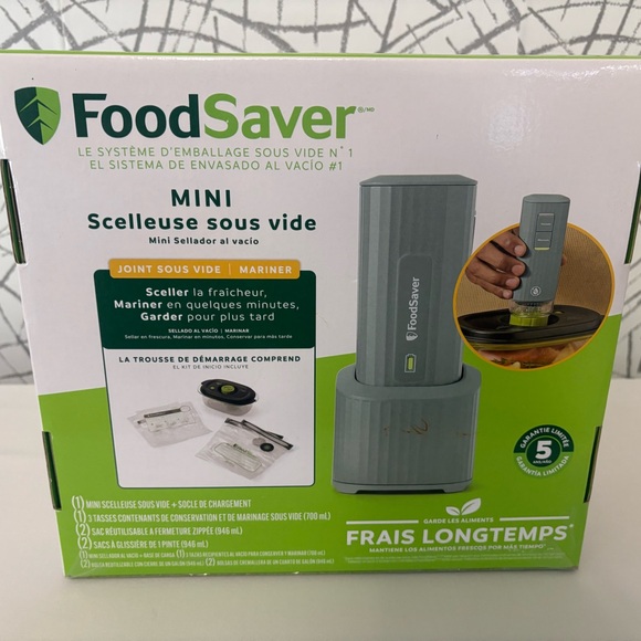 FoodSaver Mini Vacuum Sealer - Gray - Picture 2 of 5